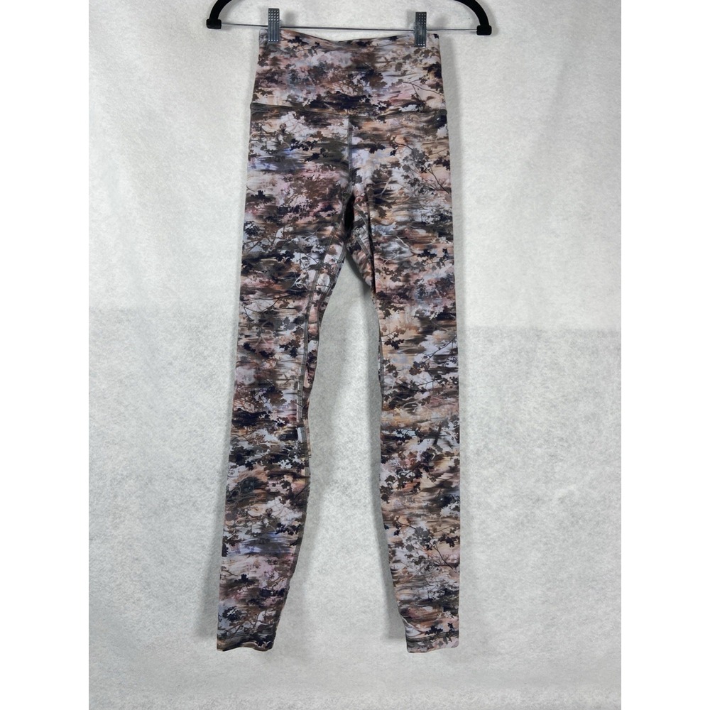 Lululemon Align High Rise Leggings Women's High 4 Multicolor Abstract